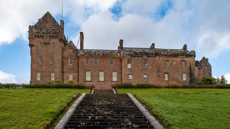 Landscape view of 19th century Brodick Castle