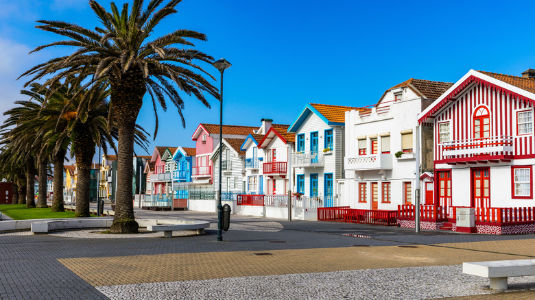 Costa Nova colorful beach cottages