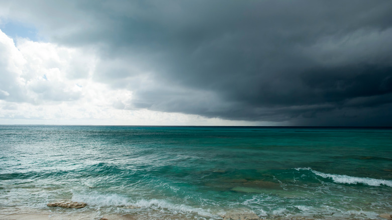 Storm clouds approach Turks & Caicos