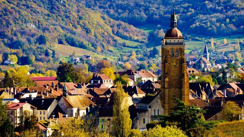 The pretty rooftops of Arbois