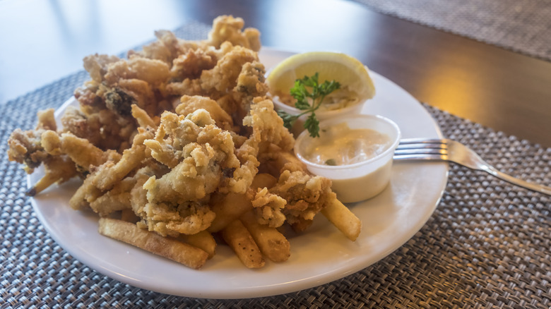 Deep fried clam dish