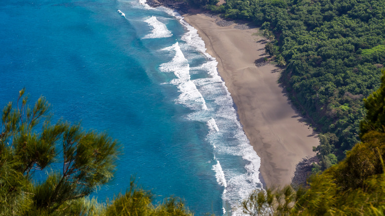 Secluded beach on Molokai, Hawaii