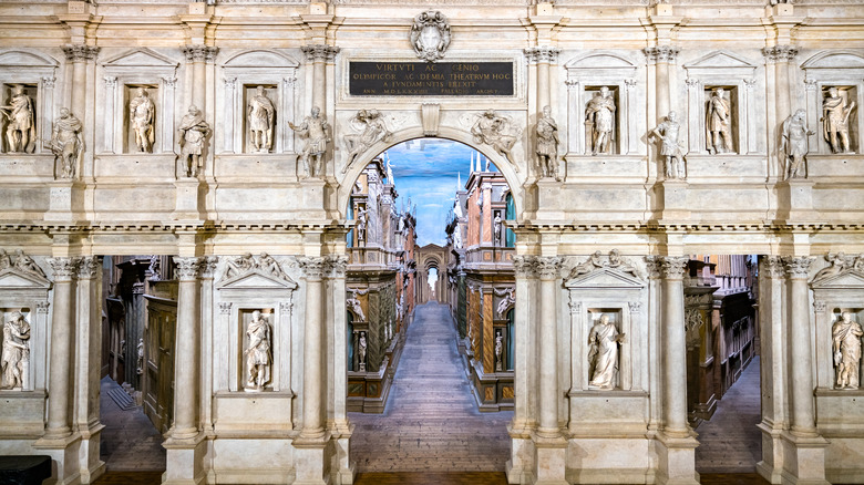 façade of Teatro Olimpico 