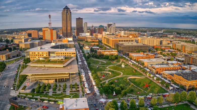 Cityscape in Iowa 