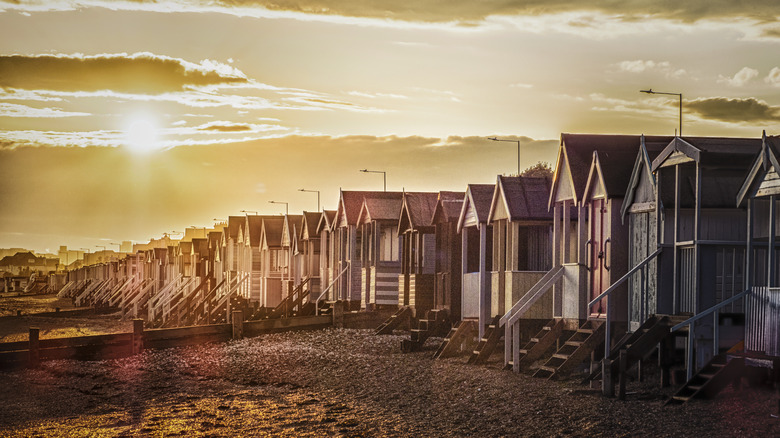 Beach huts southend-on-sea UK