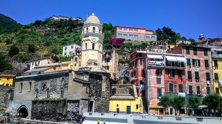 buildings on a hill