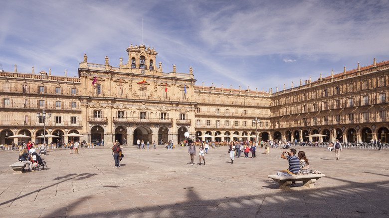 View of the Plaza Mayor in Salamanca