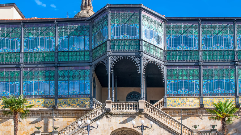 Stained glass windows at Casa Lis in Salamanca