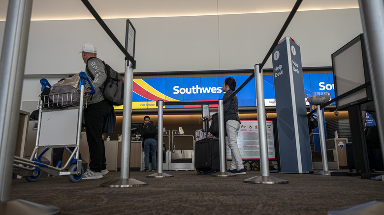 Southwest check-in counter