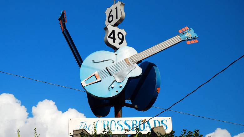 Clarksdale Mississippi Crossroads Sign