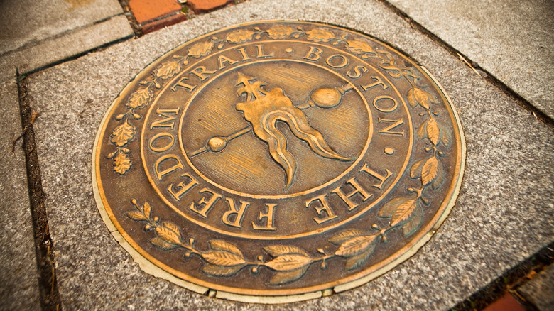 Freedom trail markers
