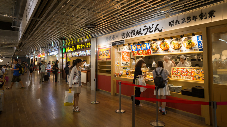 Food court at Japan's Narita Airport