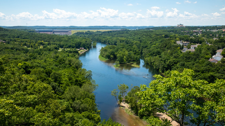 Aerial view of Table Rock Lake