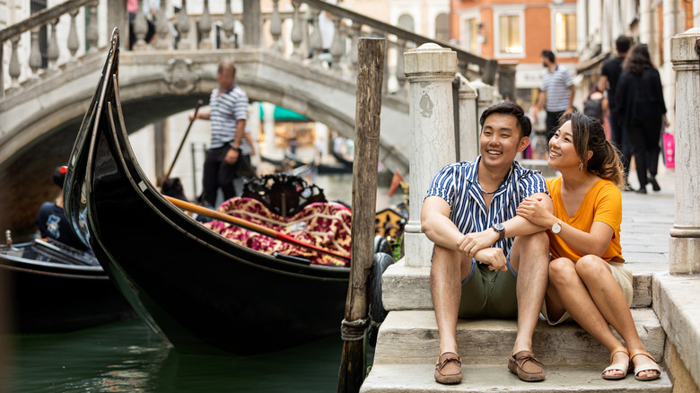 Couple in Venice, Italy