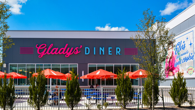 Gladys' Diner on sunny day
