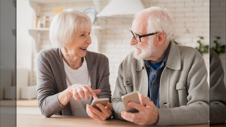 happy senior citizen couple