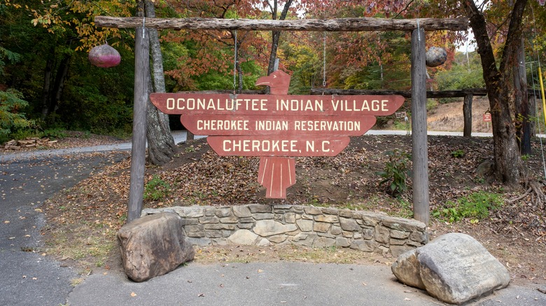 Indian village in North Carolina