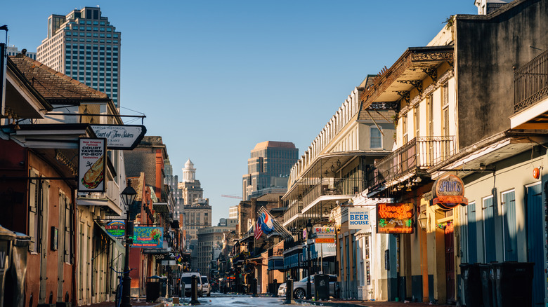 Bourbon Street in New Orleans, Louisiana