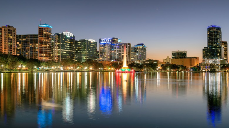 Orlando, Florida night skyline