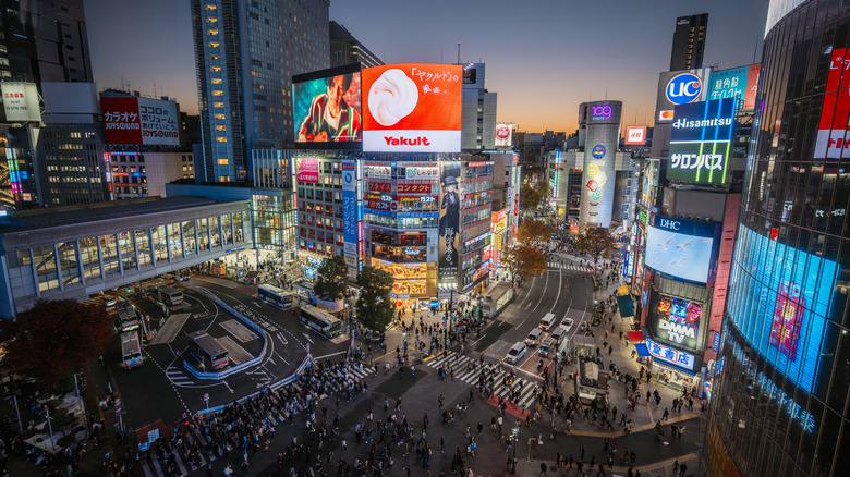 Shibuya Crossing at night