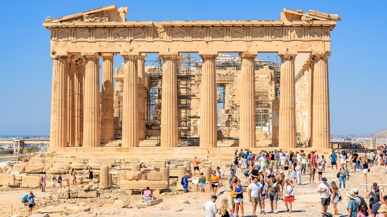 the Parthenon at Athens' Acropolis site