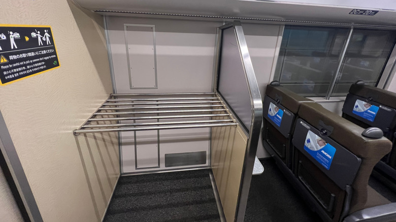 Designated luggage compartments on trains