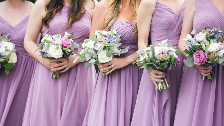 Purple-themed wedding