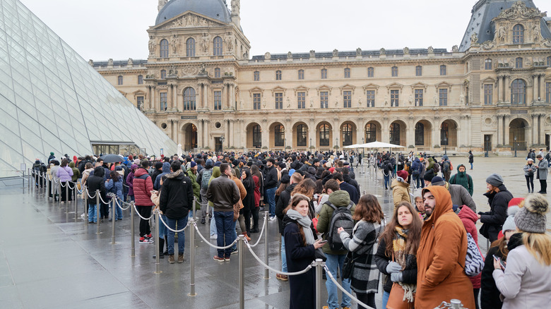 Line at The Louvre
