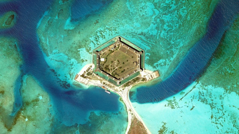 Fort Jefferson from above