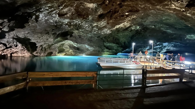 Glass-bottomed boats at the Lost Sea