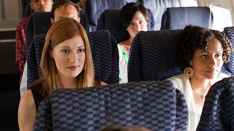 People on airplane