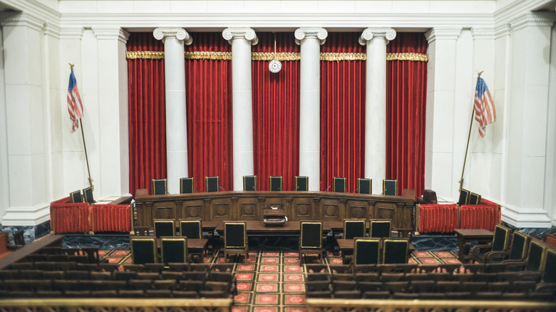 Interior of US Supreme Court