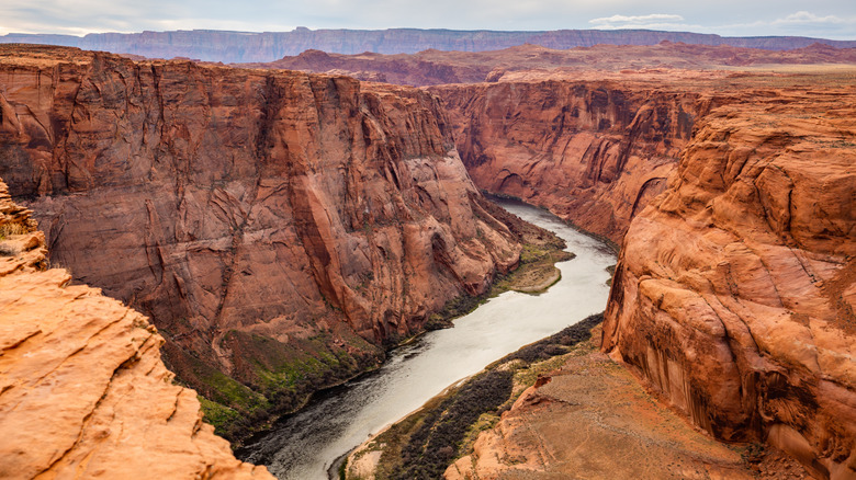 An aerial view of the Grand Canyon.