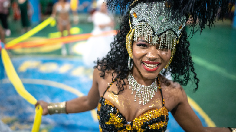 Woman dancer at Rio's Carnaval