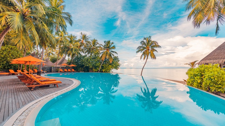 luxury resort pool