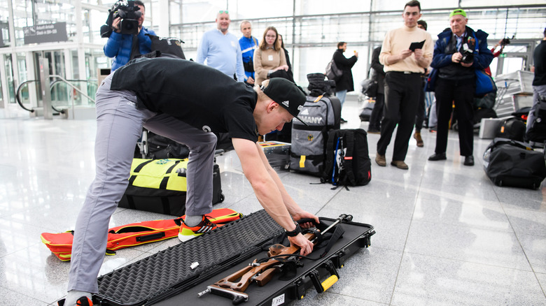 Olympic athlete transporting a firearm internationally