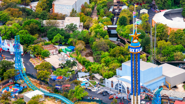 Six Flags Over Texas amusement park in Arlington, Texas