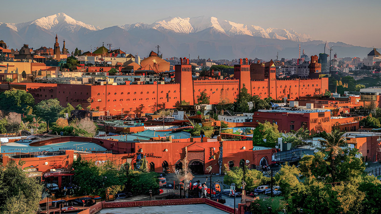 a view of Marrakesh