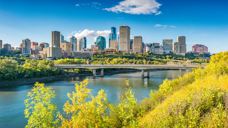 Edmonton city skyline