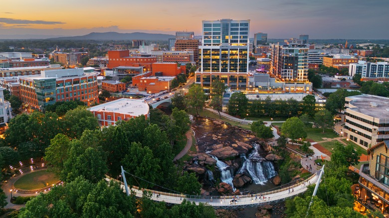 Greenville, South Carolina downtown