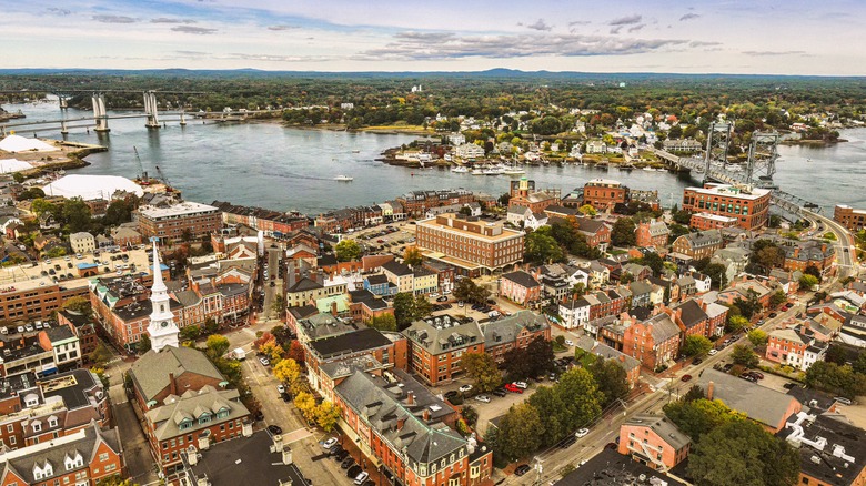 Aerial view of Portsmouth, New Hampshire