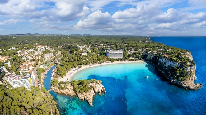 The coast of Minorca