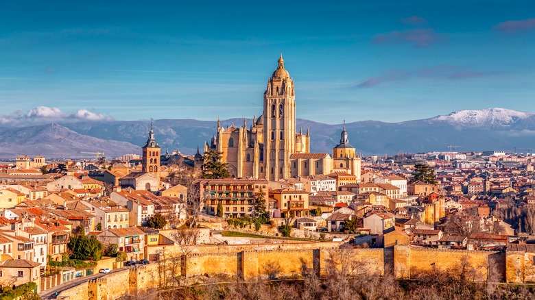 Aerial view of Segovia