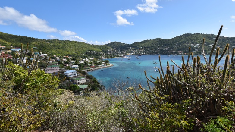 The landscape of Bequia