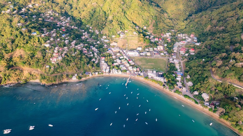 The Tobago village of Charlotteville