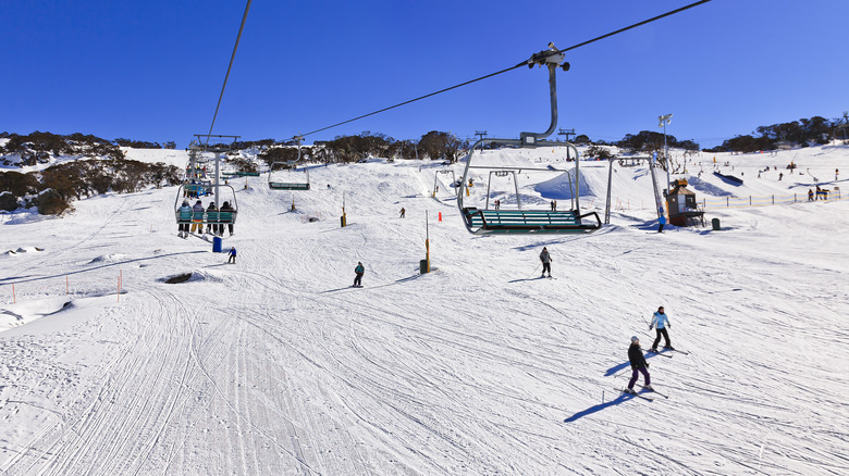 Chairlift at Perisher in Australia