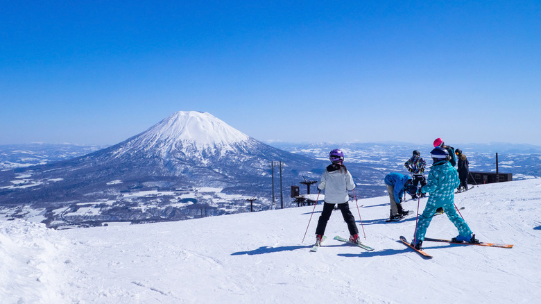 Skiing at Niseko