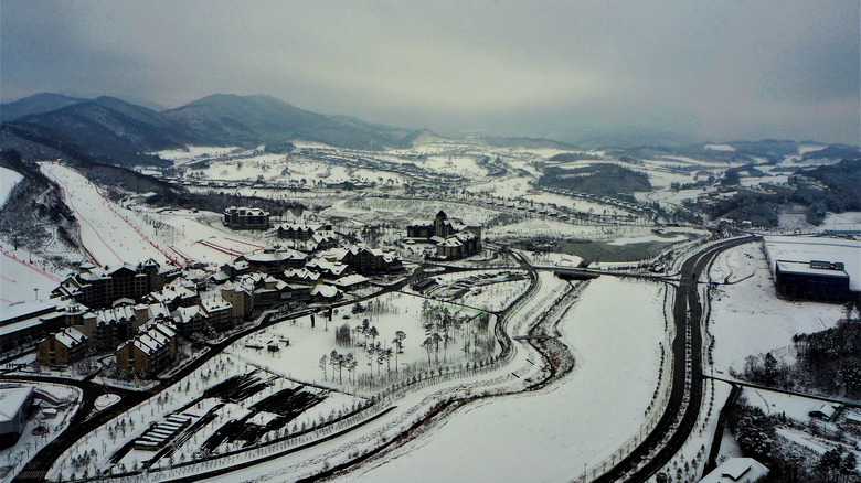 Ski center in South Korea