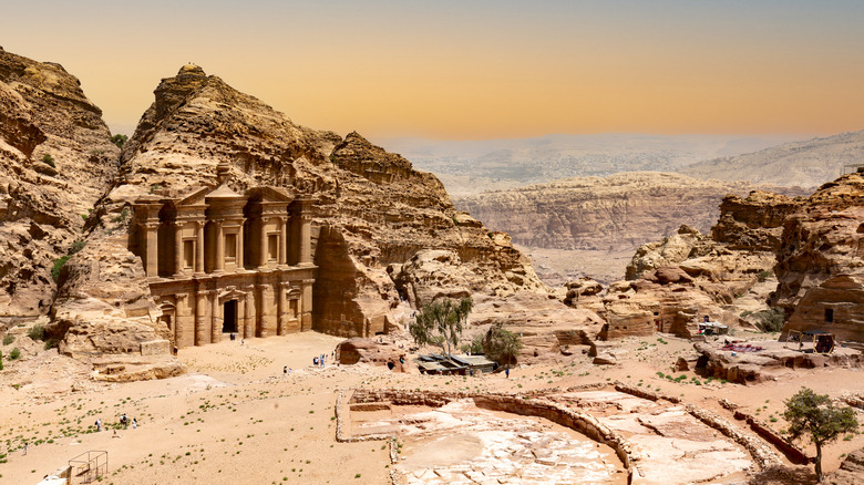 view of Jordan's Petra temple