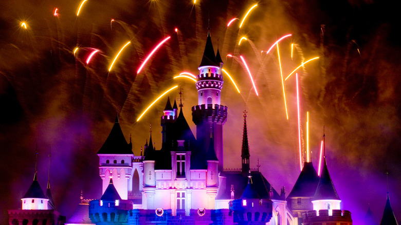 Fireworks over Cinderellas Castle